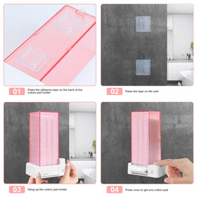 Aukiron pink holder with non-slip bottom stays stable on counter