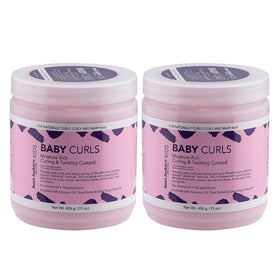 Aunt Jackie's Kids Baby Curls custard container for defined, moisturized curls