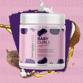 Aunt Jackie's Kids Baby Curls twist application demonstrating soft definition