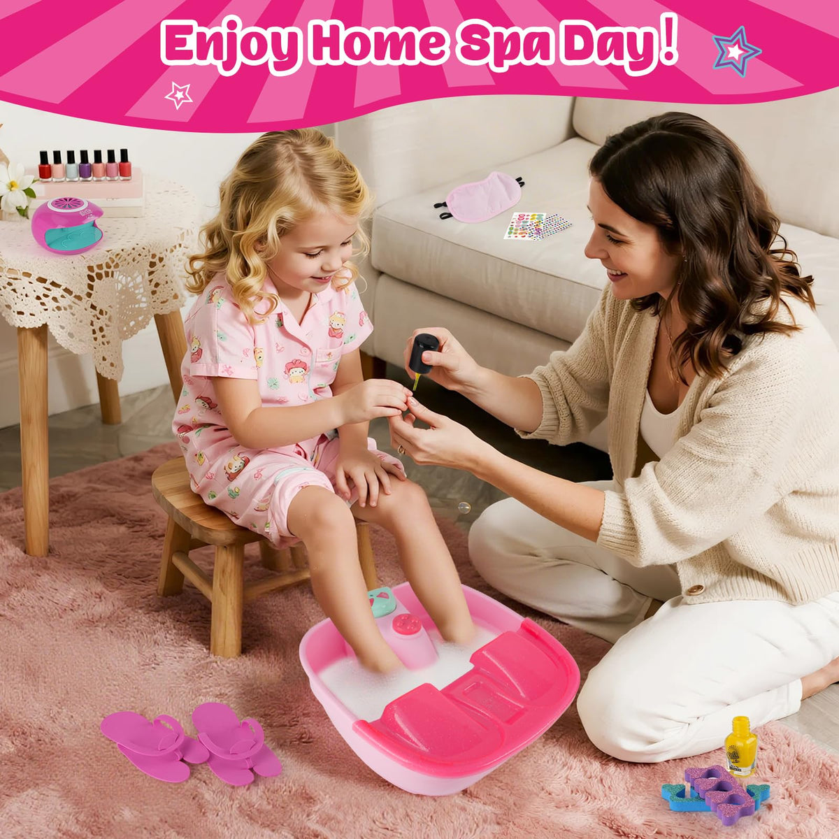 AuntyFey Kids Spa Day Kit fashionable sticker set for creative play