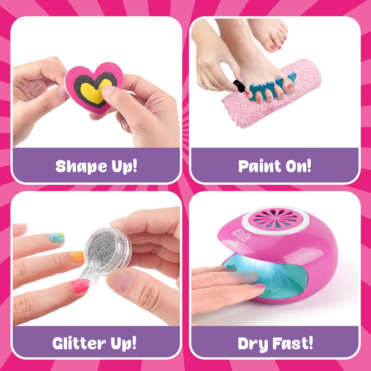 AuntyFey Kids Spa Day Kit small towel for quick drying