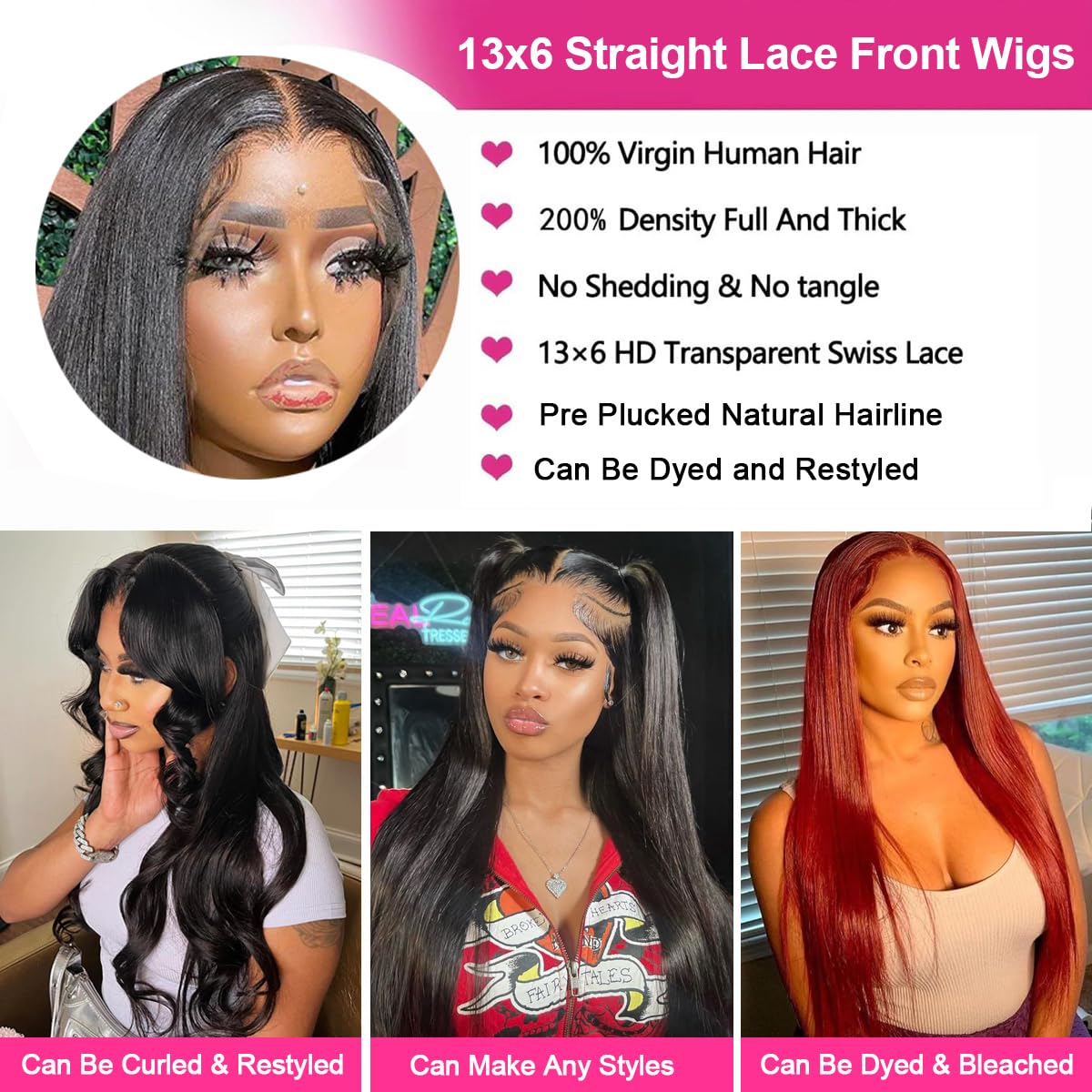 AUOU 13x6 lace front area enabling middle or side parting