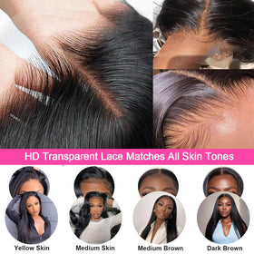AUOU virgin Brazilian human hair wig texture and shine