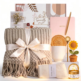 AUOVKOCA sunflower gift basket offers a thoughtful birthday surprise for her.