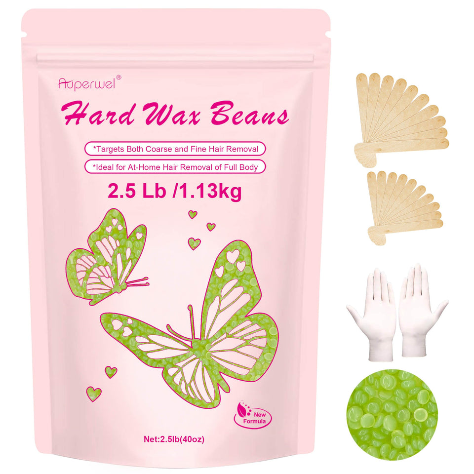 Auperwel 2-5lb wax beads bulk refill for extended sessions