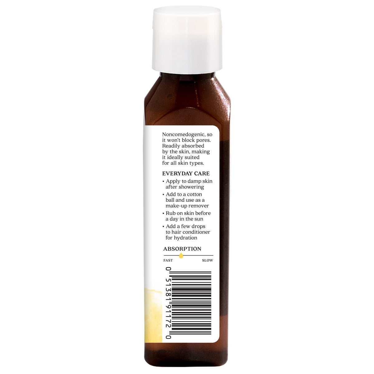 Dispensing Aura Cacia Balancing Jojoba Oil for daily facial moisturizer use