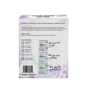 Aura Cacia Mineral Bath Kit eucalyptus packet for focus and refresh