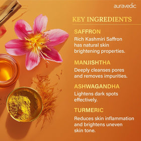 Auravedic Kumkumadi Oil and Skin Oil Combo drops on hand show lightweight texture.