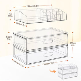 Aurblozen vanity organizer offers crystal-clear visibility to locate items fast