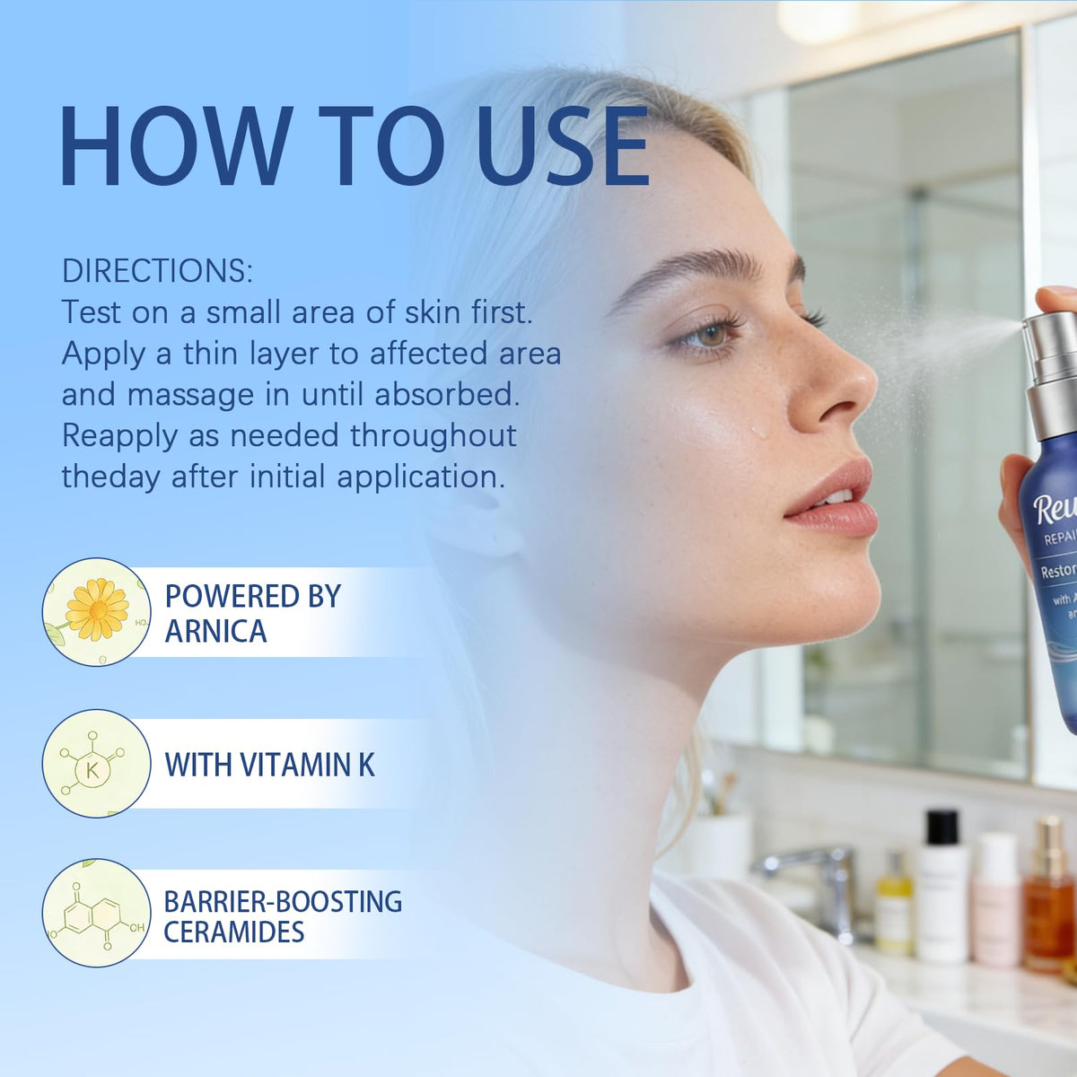 Aureph Reunoa serum texture swirl illustrating rich, silky hydration.
