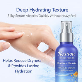 Aureph Reunoa serum Vitamin K active closeup emphasizing skin-safe formulation.