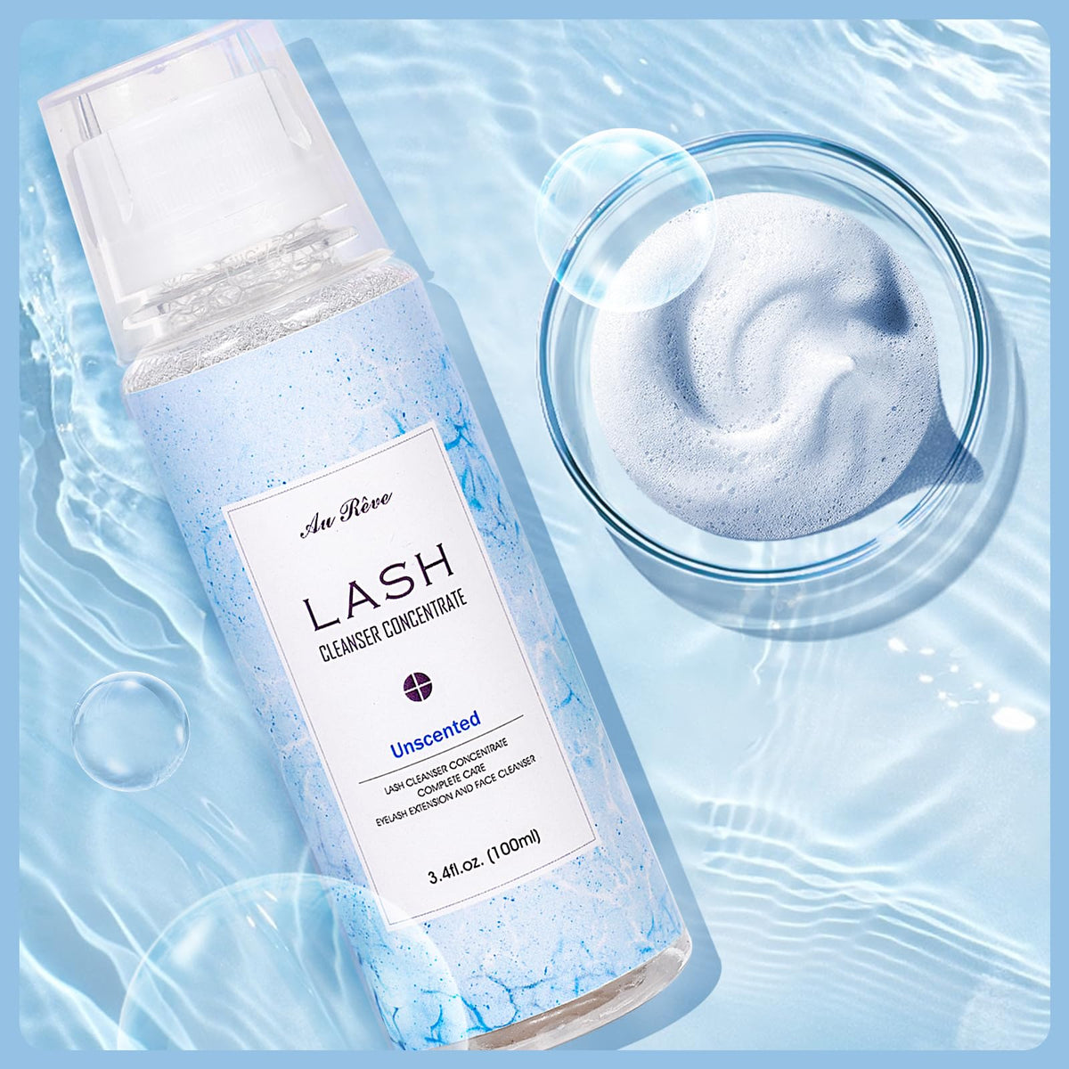 AuReve lash care at home with salon-grade results
