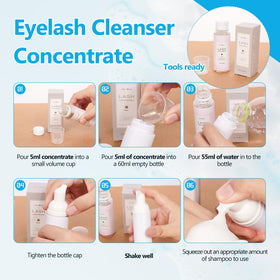 AuReve Lash Shampoo is oil-free for sensitive eyes