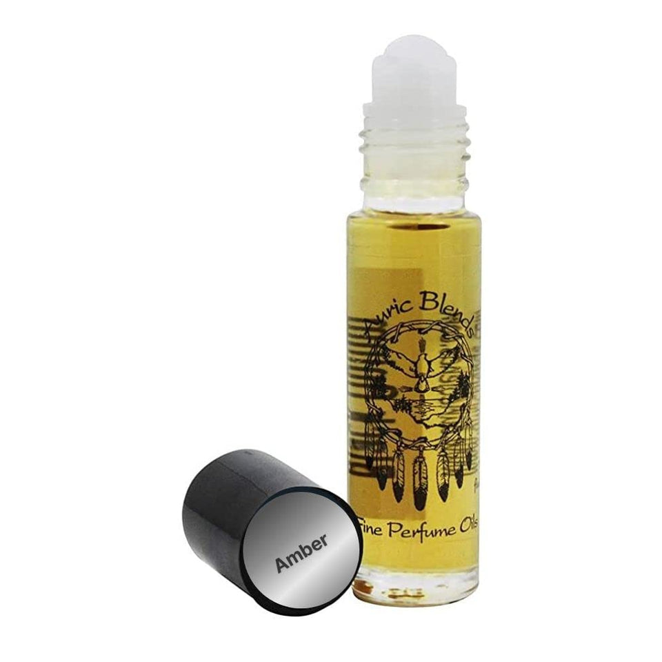 Auric Blends Amber roll-on bottle, long-lasting fragrance for daily wear