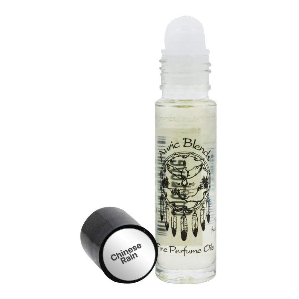 Auric Blends Chinese Rain roll-on bottle, compact travel-ready fragrance for daily wear.