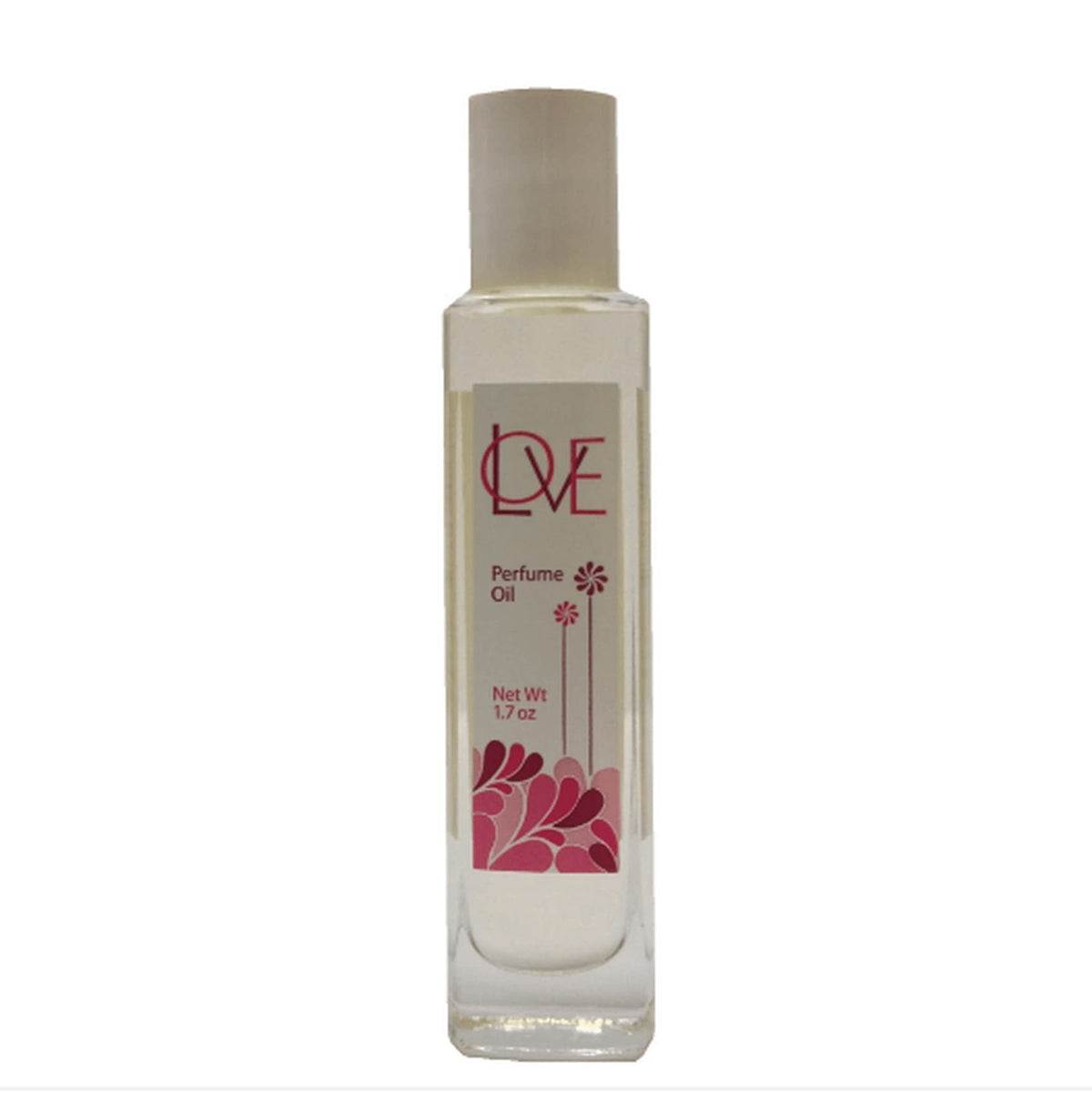 Auric Blends Love Perfume Oil bottle on right, inviting daily wear with a warm aroma.