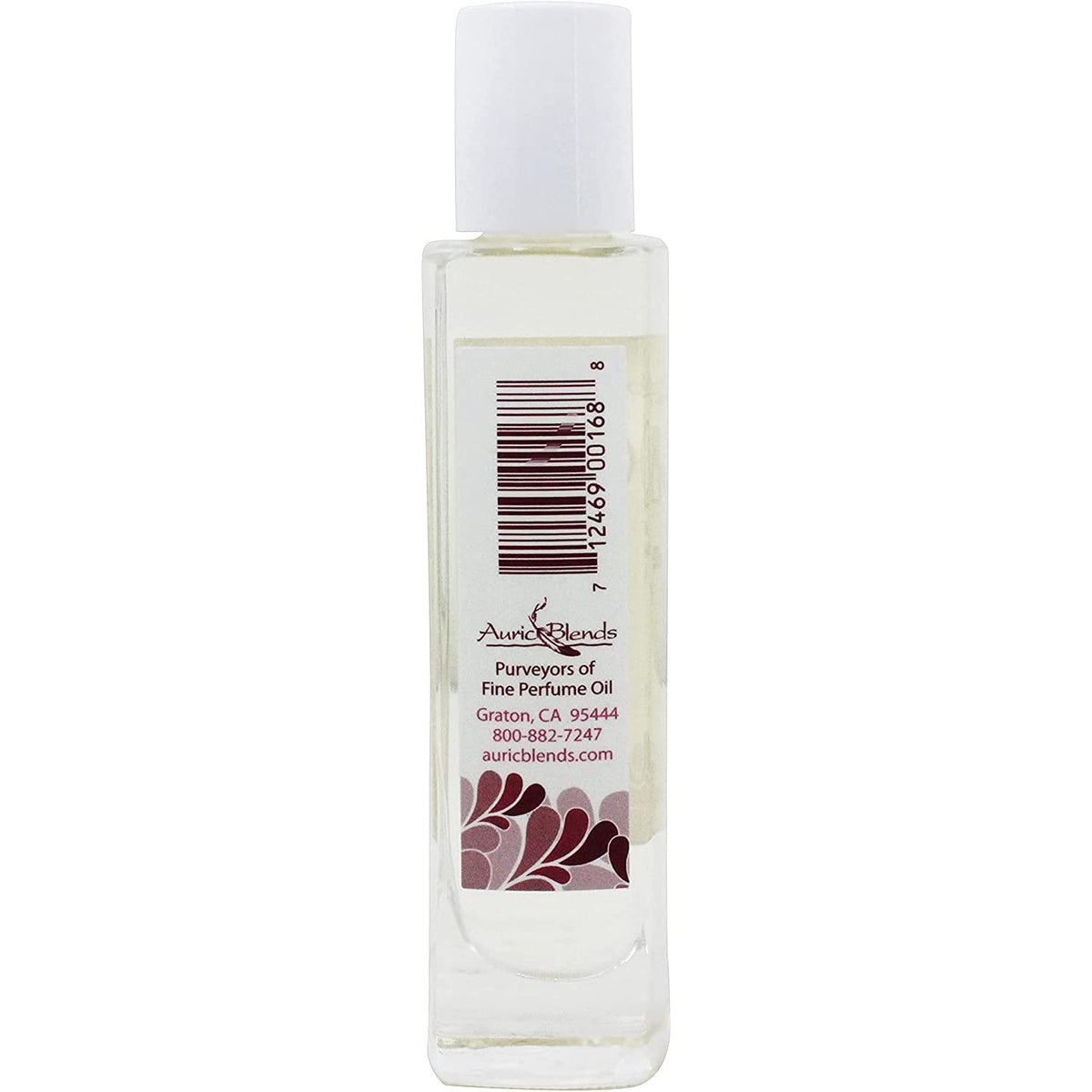 Auric Blends Love Perfume Oil front label, highlighting a warm, slightly spicy scent.
