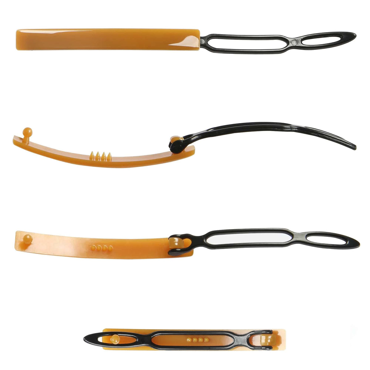 AURORA PIN 2-inch clips with strong grip suitable for thick and fine hair.