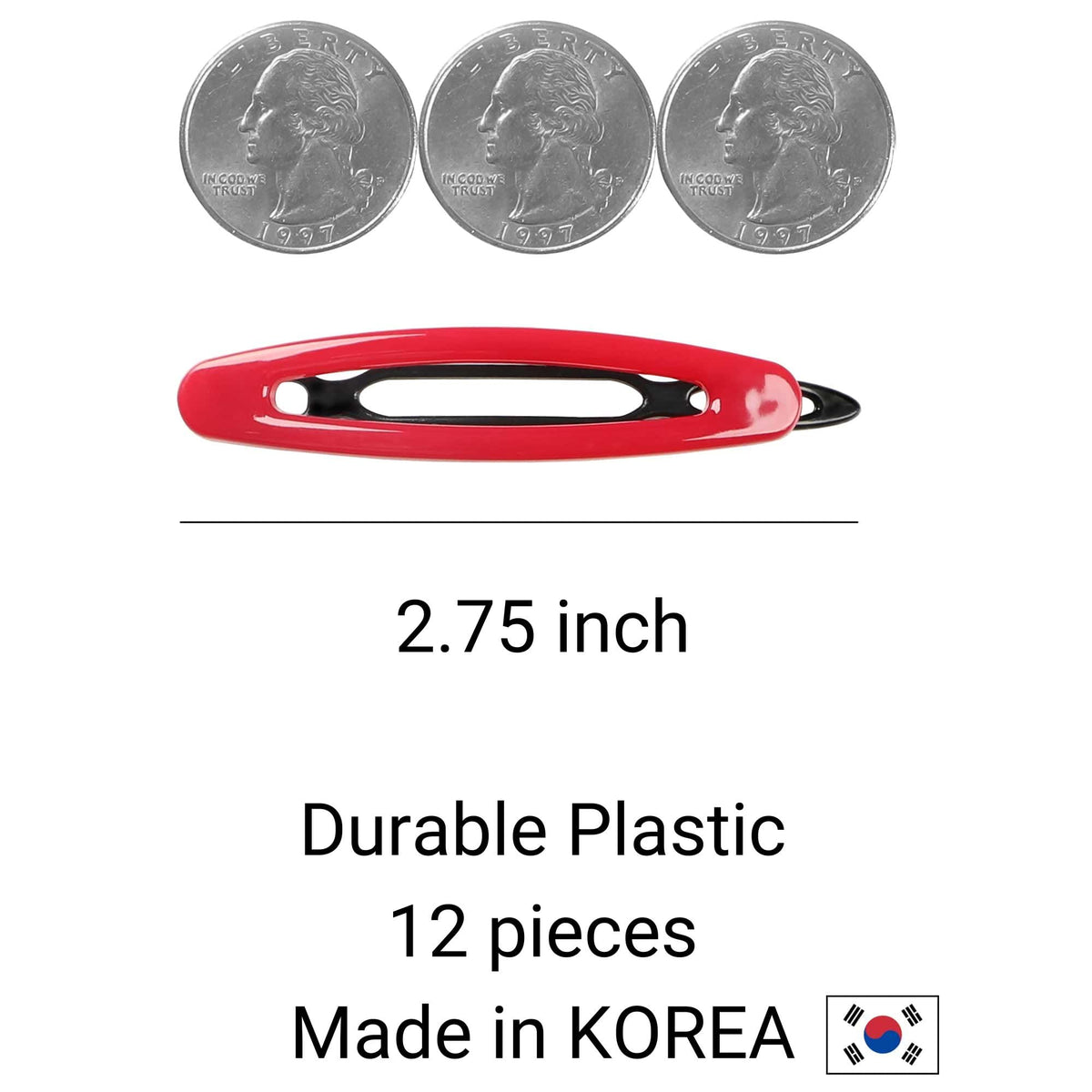 AURORA PIN non-metal BPA-free hair clip closeup with snag-free grip.