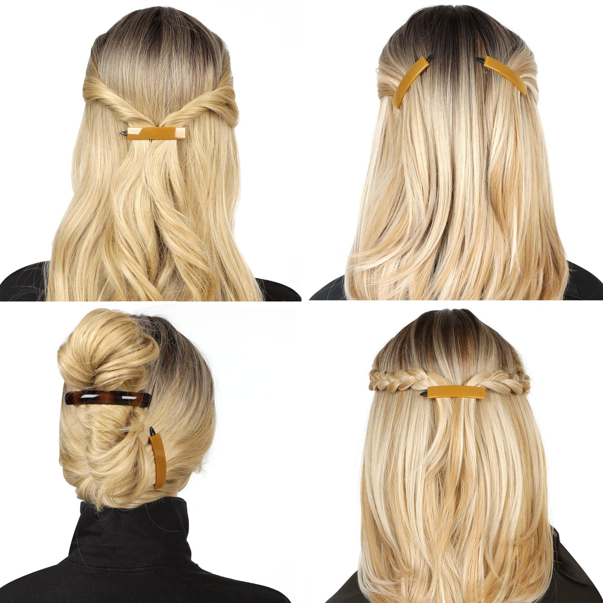 AURORA PIN strong grip keeps thick or thin hair securely in place.