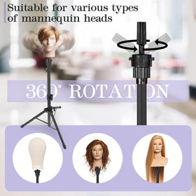 Auroras wig stand carrying bag provides portable practice between rooms.