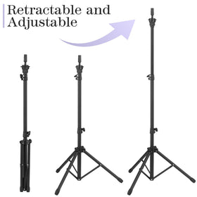 Auroras wig tripod 360 rotation offers full angle access for styling.