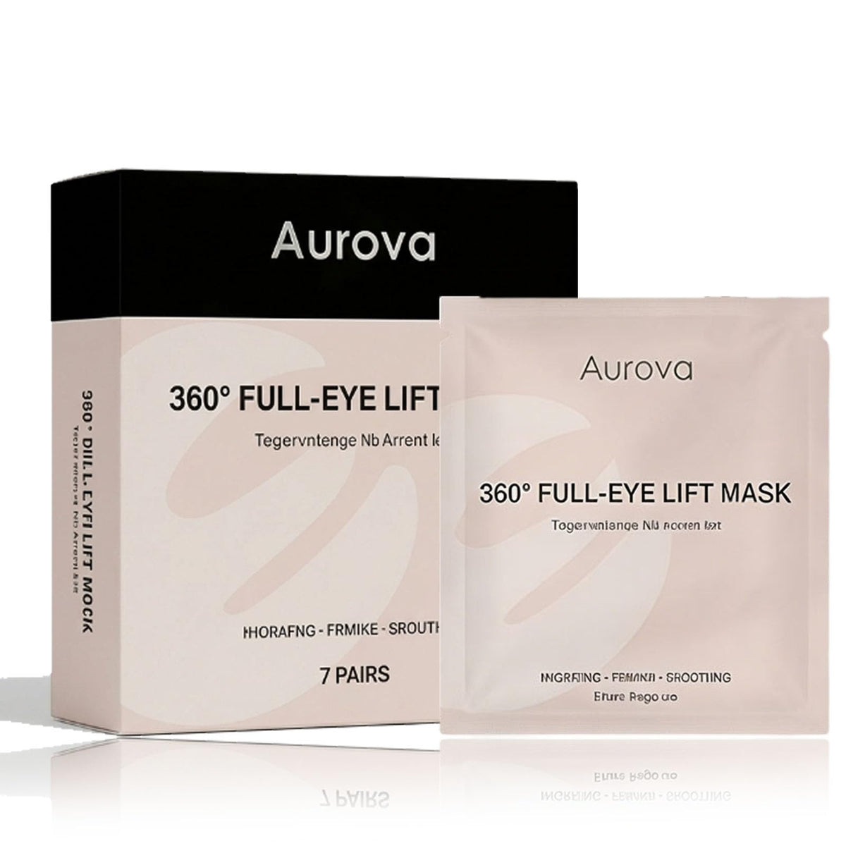 Aurova Beauty Eye Mask 360-degree cover for full eye-area nourishment.