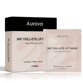 Aurova Beauty Eye Mask 360-degree cover for full eye-area nourishment.