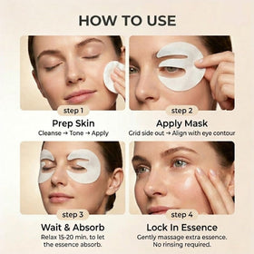 Aurova Beauty Eye Mask soft texture suitable for sensitive skin.