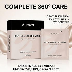 Aurova Beauty Eye Mask with vitamin C for a brighter-looking eye area.