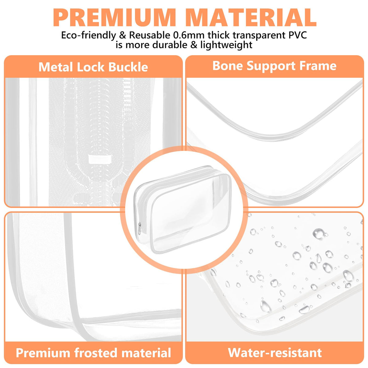 AURUZA large toiletry bag fits larger items like towels or toiletries.