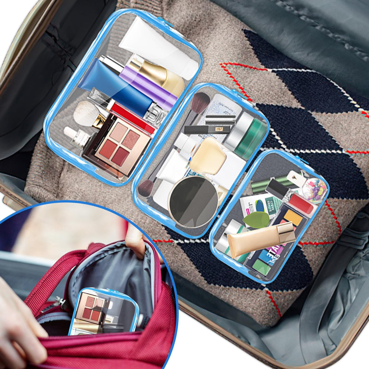 AURUZA TSA-approved bag aids smoother security screening with transparency.