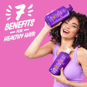 Hair strands under gentle cleanse without residue