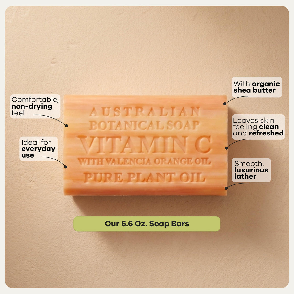 Australian Botanical Soap cruelty-free ingredients in a natural base