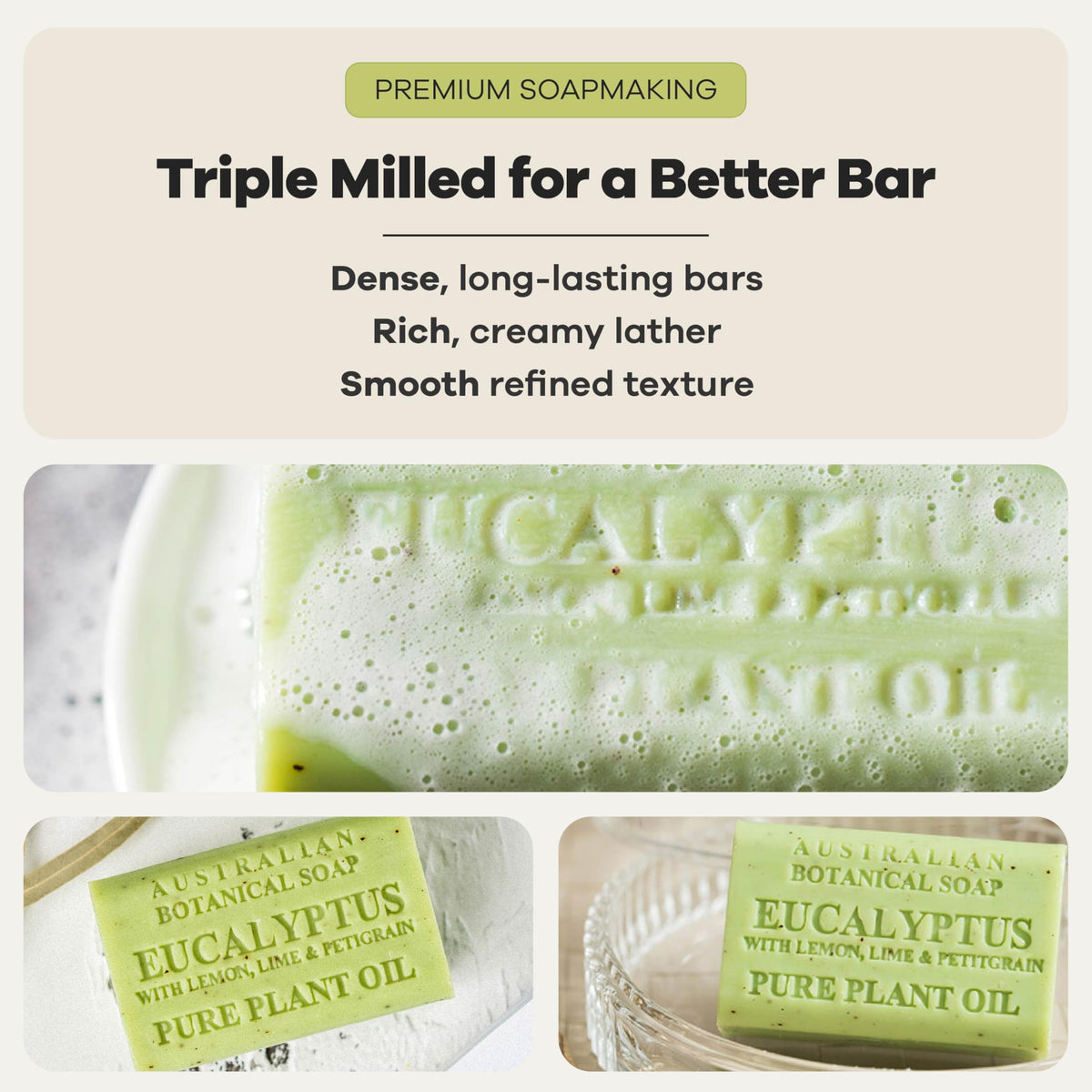 Australian Botanical Soap dense-texture-bar offers more uses per bar
