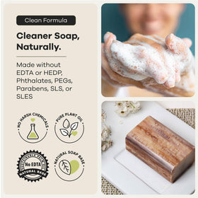 Australian Botanical Soap glycerin-rich-lather: rich foam for thorough cleansing.