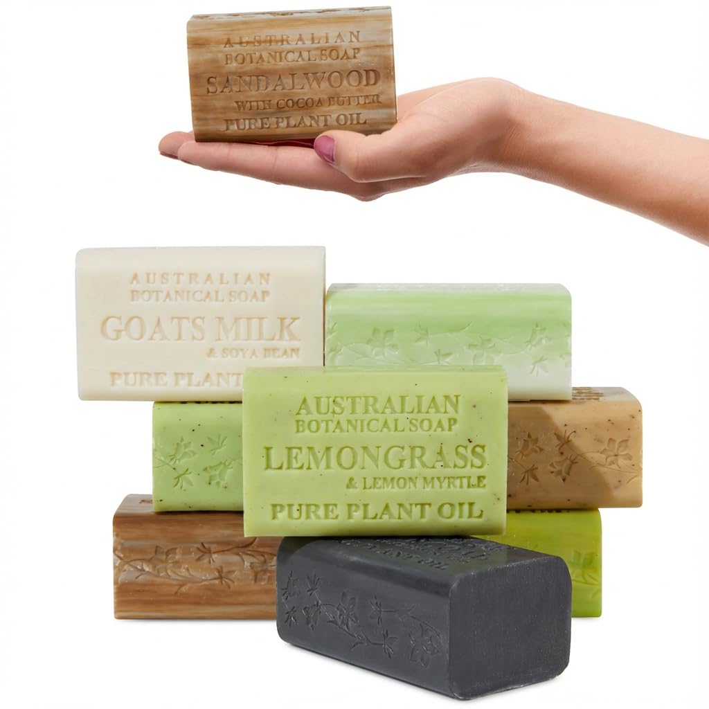 Australian Botanical Soap Goats Milk & Soya Bean bar provides creamy cleansing for sensitive skin.