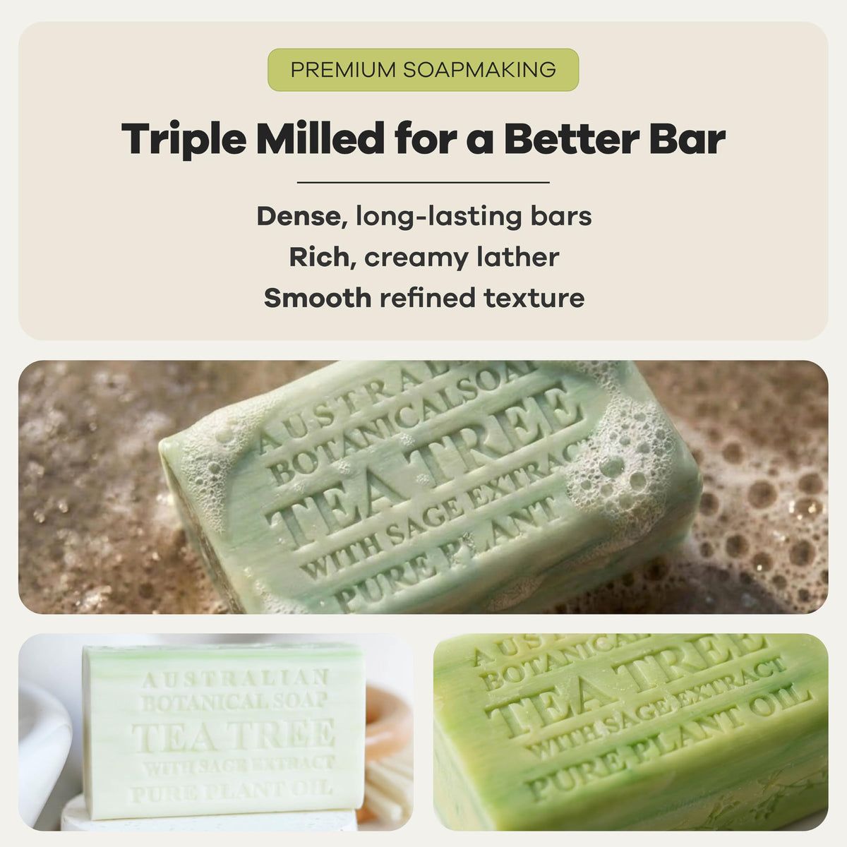 Australian Botanical Soap organic-shea-butter boosts skin hydration during wash