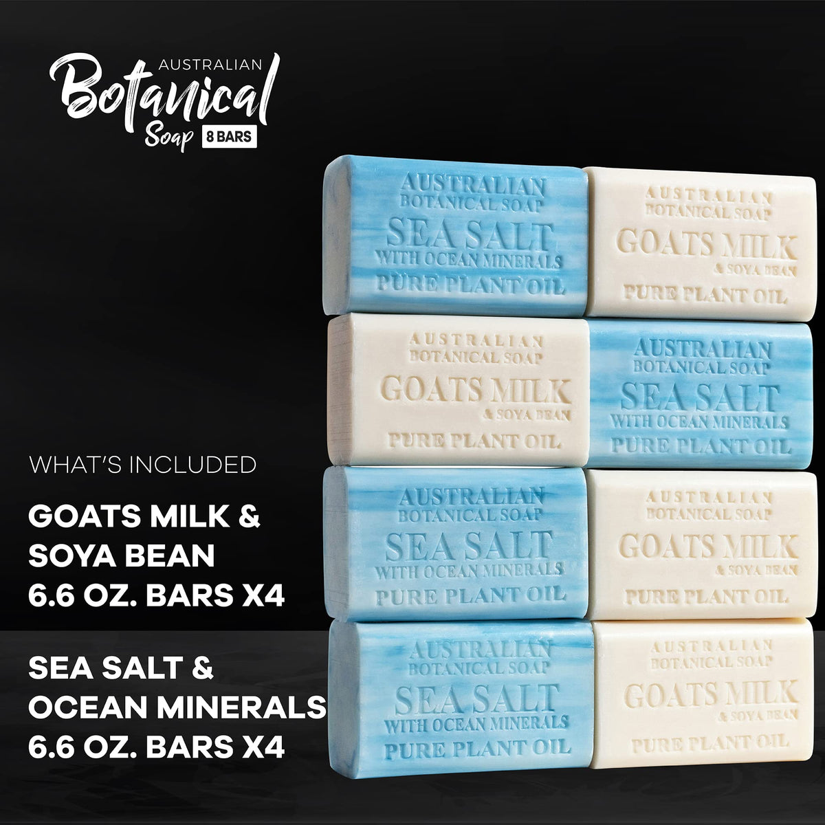Australian Botanical Soap packaging highlights origin and natural ingredients.