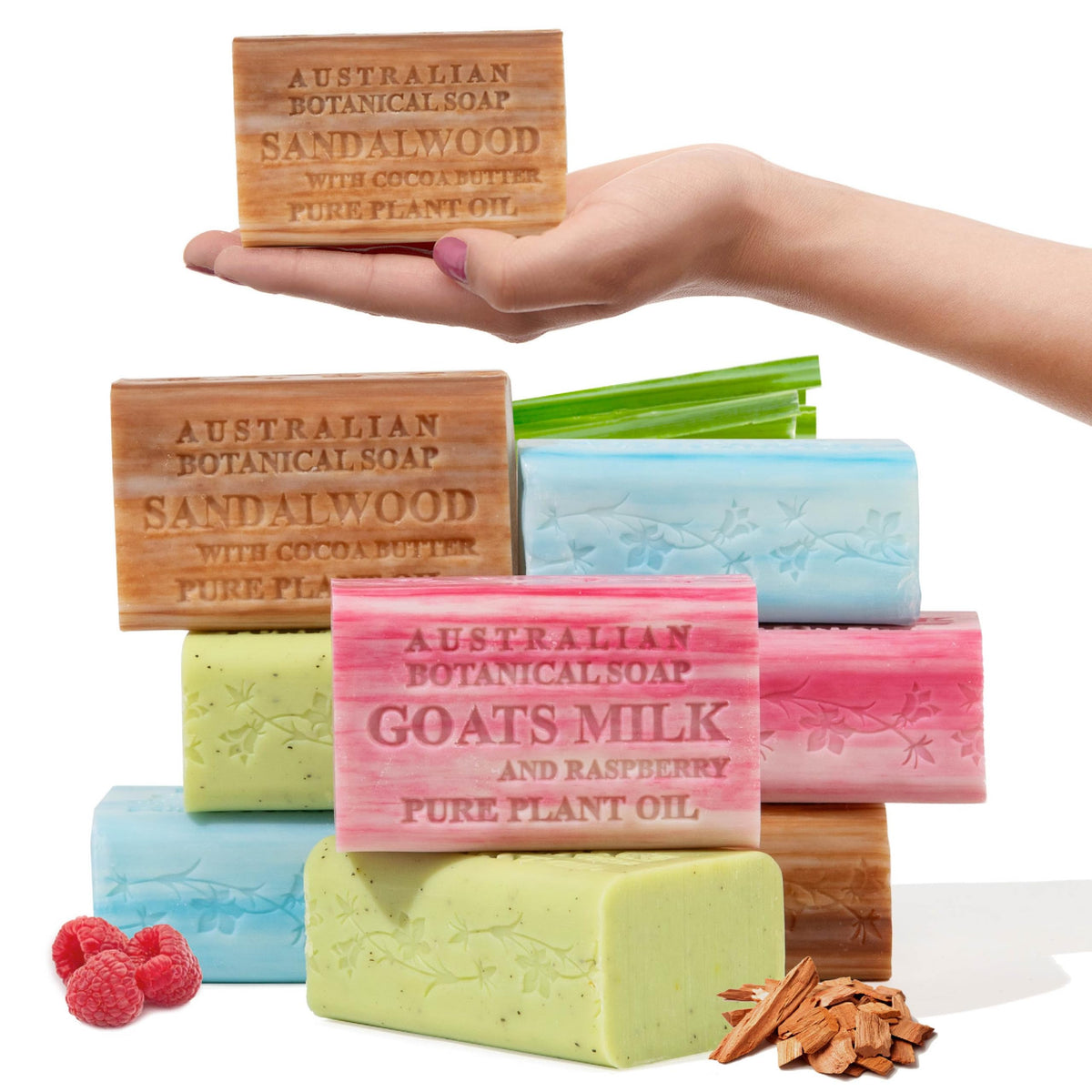 Australian Botanical Soap sandalwood cocoa butter bar for nourishing daily cleansing