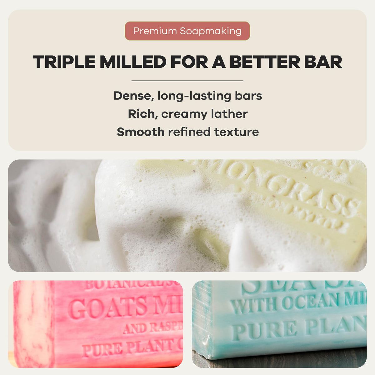 Australian Botanical Soap sea salt ocean minerals bar with crisp marine aroma