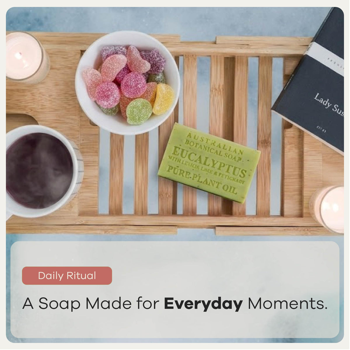 Australian Botanical Soap shower-bath-sink-use bar enhances routine at shower, bath, or sink