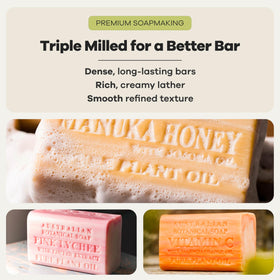 Australian Botanical Soap Valencia Orange with Vitamin C bar for brightened skin