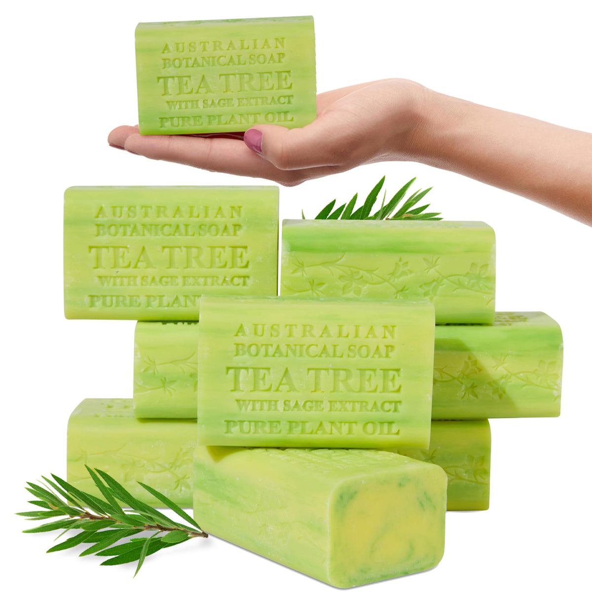 Australian Botanical Soap tea-tree-sage-bar for daily refreshing cleansing