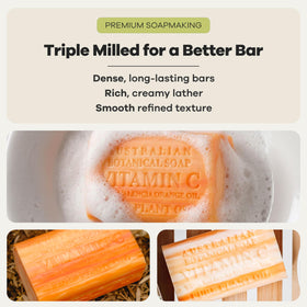 Australian Botanical Soap Vitamin C boost in Valencia Orange bar