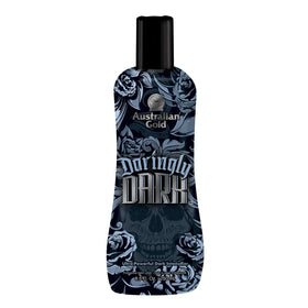 Australian Gold Daringly Dark Intensifier bottle pour for smooth, even color development