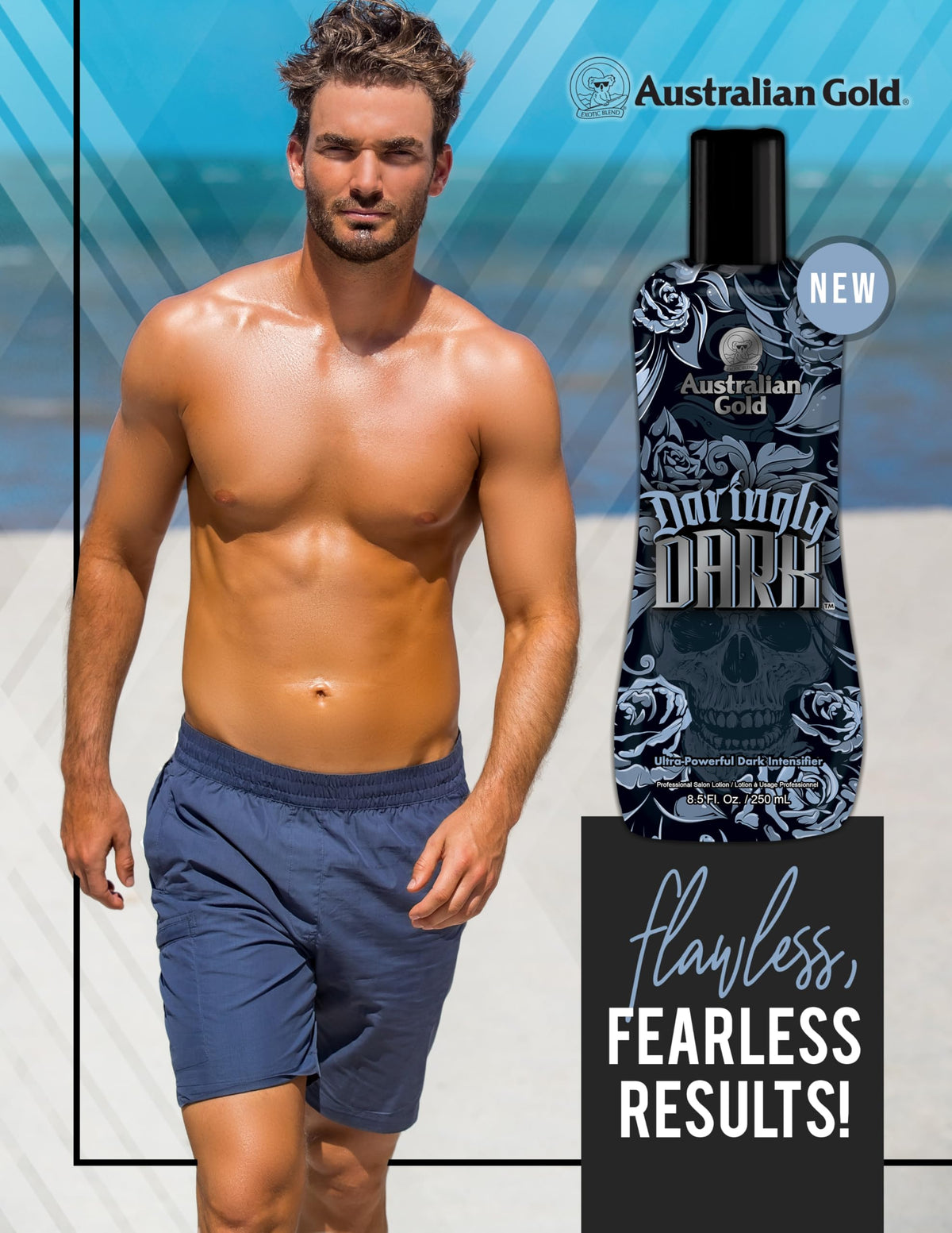 Australian Gold Daringly Dark Intensifier vitamin elixir nourishes skin during tanning