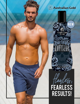 Australian Gold Daringly Dark Intensifier vitamin elixir nourishes skin during tanning