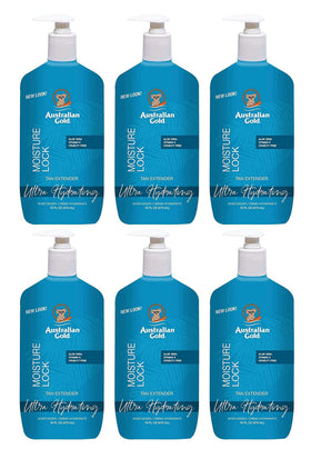 Australian Gold Moist Lock Tan Extender lotion application showing smooth daily use.