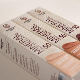 Australian Gold tinted sunscreen during activity showing water resistance up to 80 minutes